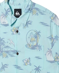 Quiksilver Men's Dna Destination Island Short Sleeve Shirt