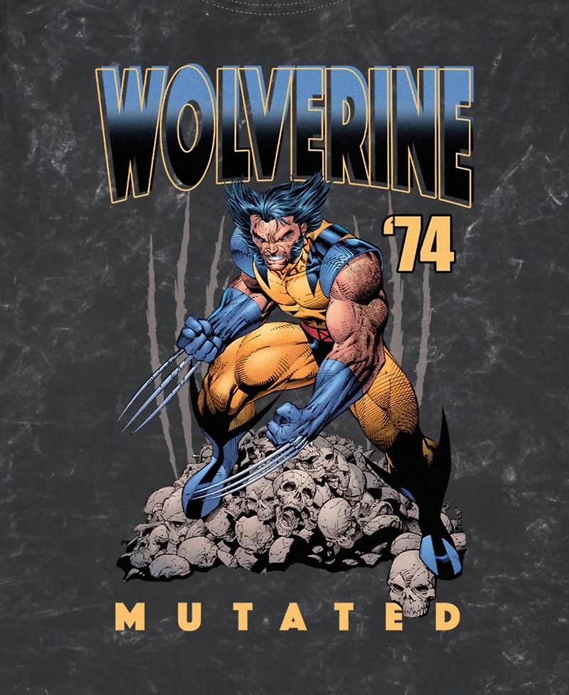 Fifth Sun Men's Wolverine Mutated Short Sleeve Mineral Wash Tee
