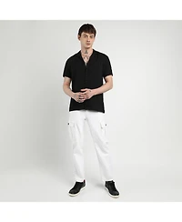 Men's Onyx Black Creased Shirt