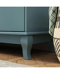 Homsee Blue Paint Finish 10-Drawer Cabinet Organizer