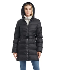 Vince Camuto Women's Mid-Length Fitted Puffer Coat