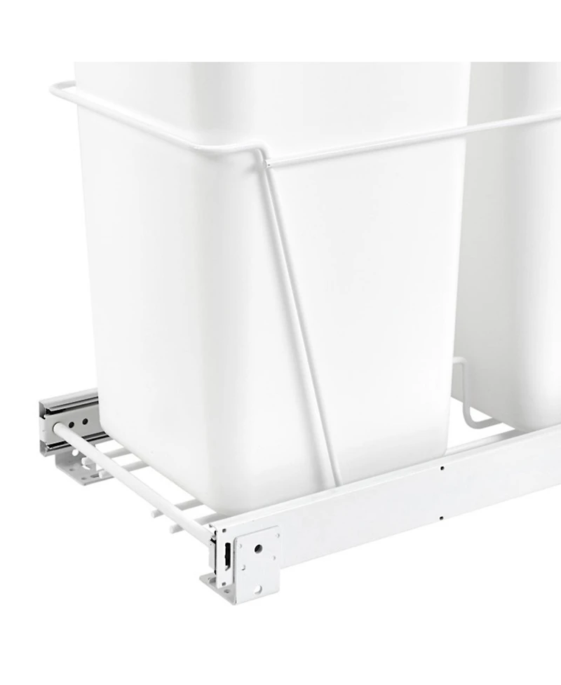 Rev-a-Shelf Double Pullout Kitchen Cabinet 27 qt. Trash Can, Rv-15PB-2 S