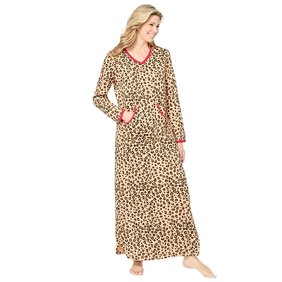 Dreams & Co. Women's Plus Long Printed Sleep Shirt