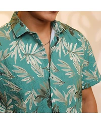 Men's Sea Green Breezy Foliage Shirt