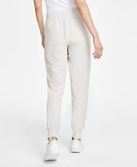 Id Ideology Women's Ottoman-Rib Jogger Pants, Created for Macy's