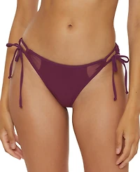 Becca Women's Muse Mesh-Inset Side-Tie Bikini Bottoms