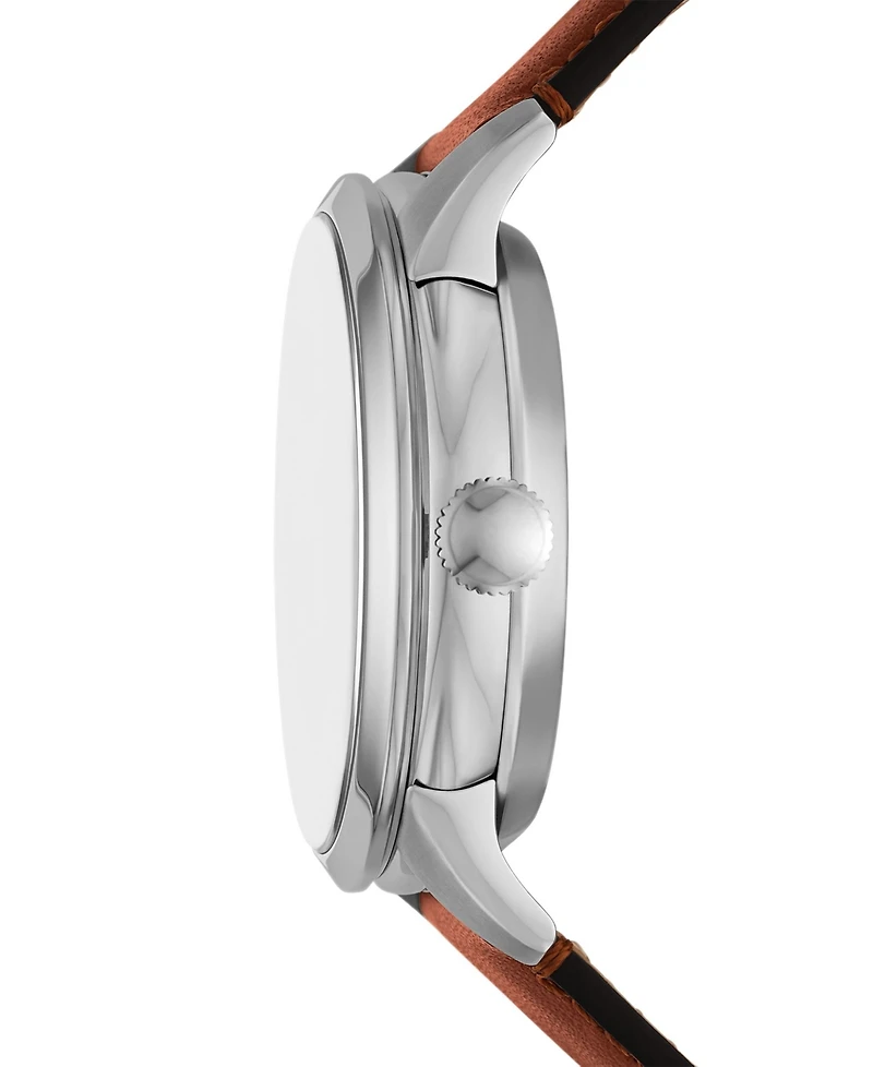 Fossil Men's Townsman Automatic Brown Leather Watch