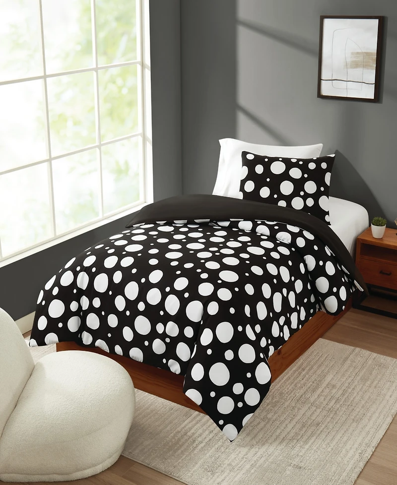 Truly Soft Sophia Dot 3-Pc. Duvet Cover Set, Full/Queen