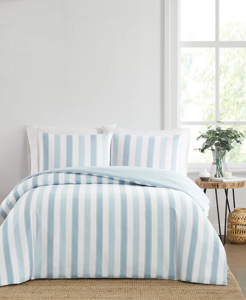 Truly Soft Aiden Stripe 3-Pc. Duvet Cover Set, Full/Queen