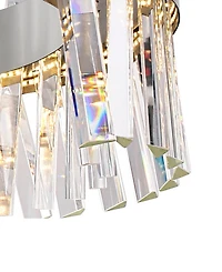 Cwi Lighting 14" Metal Glace Led Chandelier