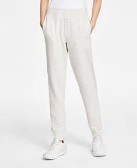 Id Ideology Women's Ottoman-Rib Jogger Pants, Created for Macy's