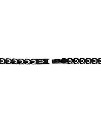 Bulova Black-Tone Stainless Steel Link Chain Bracelet