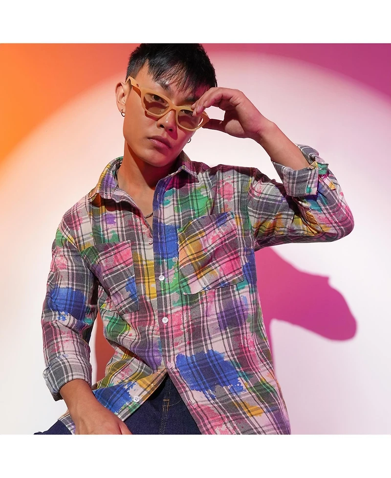 Heathered-Buffalo Check Shirt