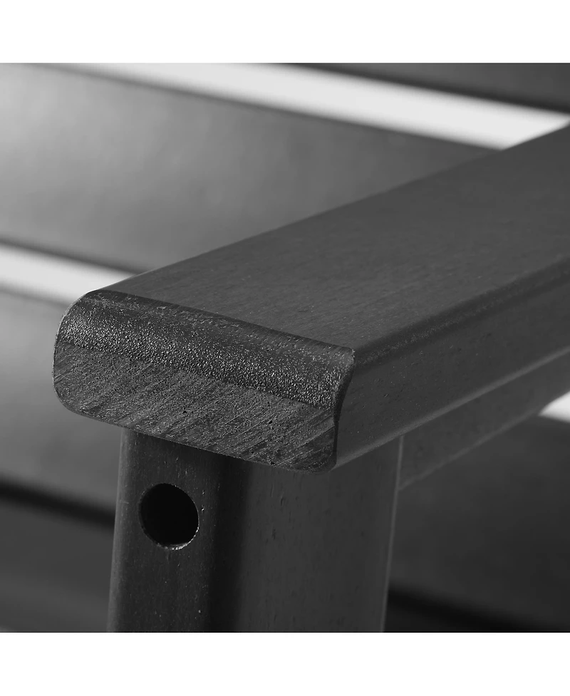 WestinTrends Outdoor Modern Hdpe Patio Club Chair with Deep Seat Cushions