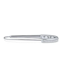 Bling Jewelry Safety Pin Brooche Pin for Support with Crystal Accent Stainless Steel 2-Inch