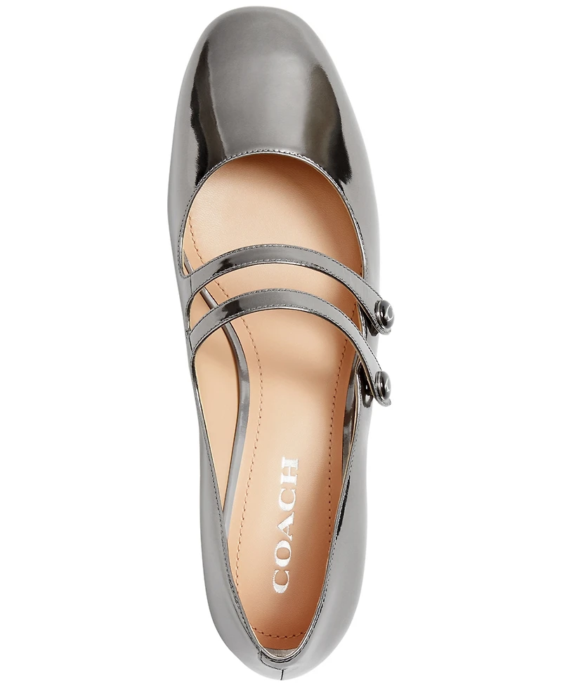 Coach Women's Angelina Double Buckle Mary Jane Pumps