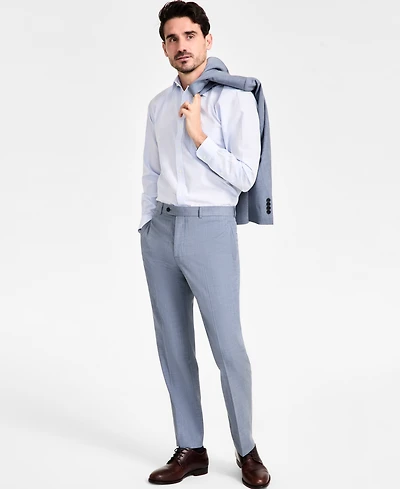 B by Brooks Brothers Men's Wool-Blend Stretch Classic-Fit Suit Separates Pant