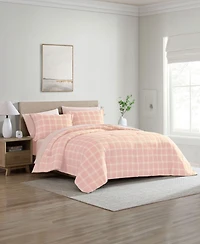 Swift Home Grid Plaid Reversible -Pc. Comforter Set