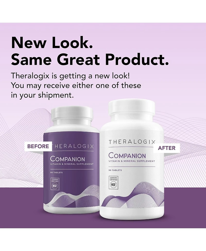 Theralogix Companion Multivitamin & Mineral Supplement for Men & Women 50+ (90 Days)