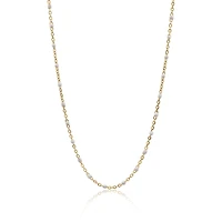 Non-Tarnishing 14k Gold-Filled Chain and White Enamel Bead Necklace