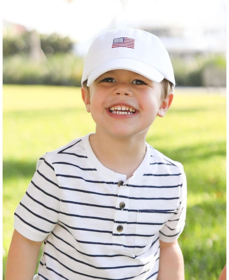 Bits & Bows Boys American Flag Baseball Hat