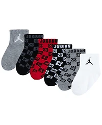 Jordan Baby and Toddler Monogram Socks, 6-Pack