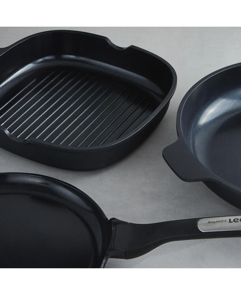 BergHOFF Leo Phantom 3pc Nonstick Ceramic Cookware Set, Recycled