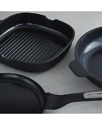 BergHOFF Leo Phantom 3pc Nonstick Ceramic Cookware Set, Recycled