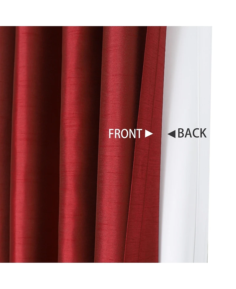 GoodGram Kate Aurora Living 2 Pack Double Layered 100% Blackout And Sheer Window Curtains