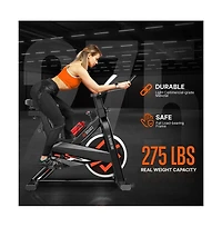 Squatz Stationary Cycling Bike Exerciser With Adjustable Resistance and Lcd Display