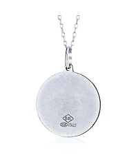 Bling Jewelry Religious Medal Medallion Saint Joseph Patron of Peaceful Passing Pendant Necklace .925 Sterling Silver