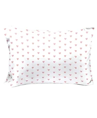 Saturday Park Pink Hearts 100% Organic 2 Pack Cotton Pillowcase