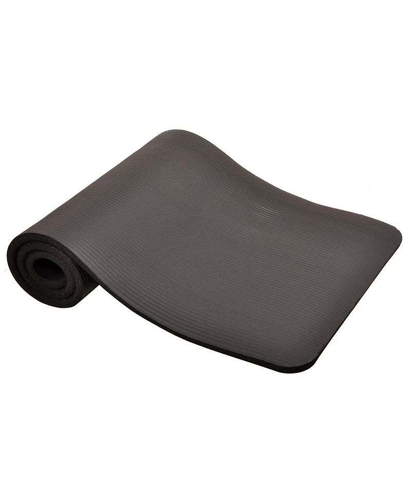 Signature Fitness 1" Extra Thick Exercise Fitness Yoga Mat w/ Carry Strap