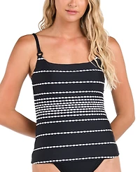 La Blanca Women's City Lights Lingerie Strap Tankini Top