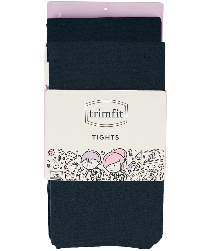 Trimfit 2-Pk. Opaque Footed Tights, Little Girls & Big