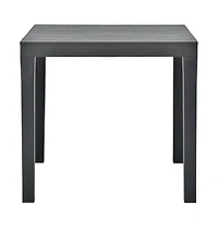 vidaXL Patio Table Anthracite 30.7"x30.7"x28.3" Plastic