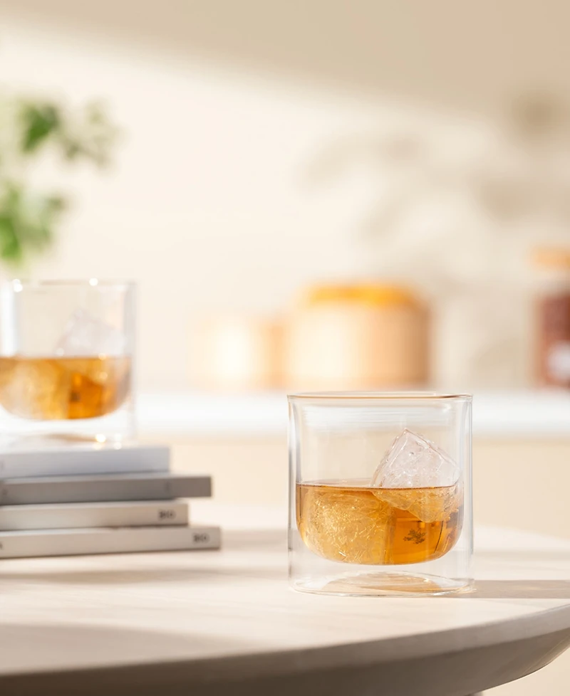 Bodum Skal Double-Walled Whiskey Glasses, Set of 2