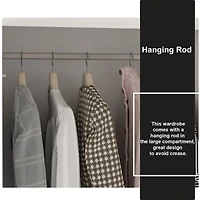 Homsee 9-Drawer Black Wood Dresser Bedroom Storage Cabinet