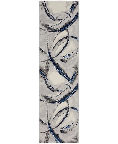 Nourison Home Brushstrokes BSK02 2'2"x7'6" Runner Area Rug