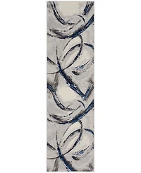 Nourison Home Brushstrokes BSK02 2'2"x7'6" Runner Area Rug