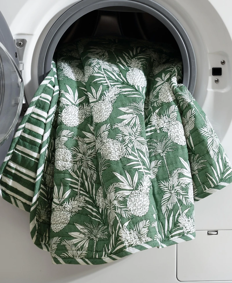 Closeout! Tommy Bahama Home Pineapple Venture Reversible 3-Pc. Quilt Set, Full/Queen