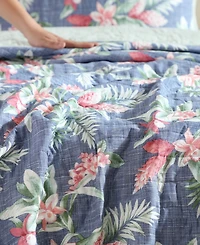 Closeout! Tommy Bahama Home Floral Enchantment Reversible 2-Pc. Quilt Set, Twin