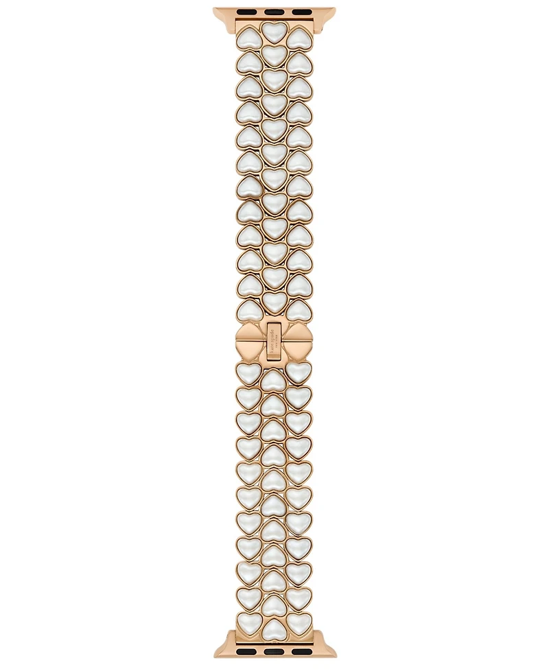 Kate Spade New York Women's Stainless Steel Rose Gold-Tone Band for Apple Watch, 38/40/41mm and 42/44/45/49mm
