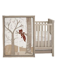 Lambs & Ivy Treetop Fox Woodland Tree Nursery 3-Piece Baby Crib Bedding Set