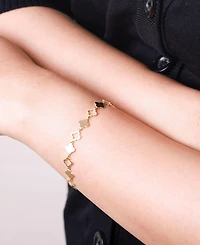 Devata Clover Chain Bracelet in 14K Gold, 6.5 in adj to 7.5 in, approx. 5.8 grams