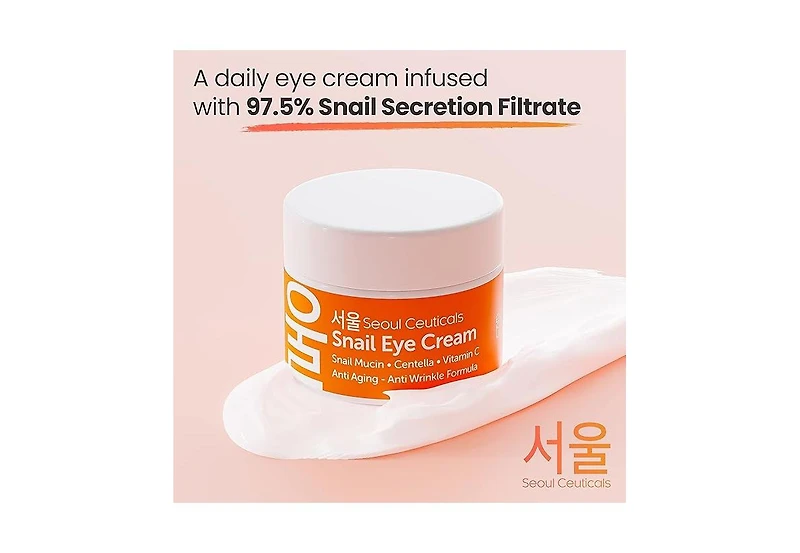 Seoul Ceuticals Korean Skin Care Snail Mucin Eye Cream K Beauty Skincare