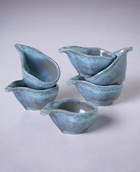 Porto Brasil Stoneware Teardrops, Set of 6