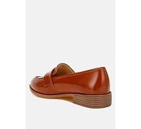 Mogul Penny Strap Detail Womens Loafer