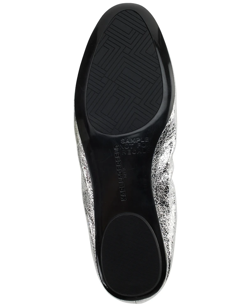Karl Lagerfeld Paris Women's Velma Almond Toe Ballet Flats
