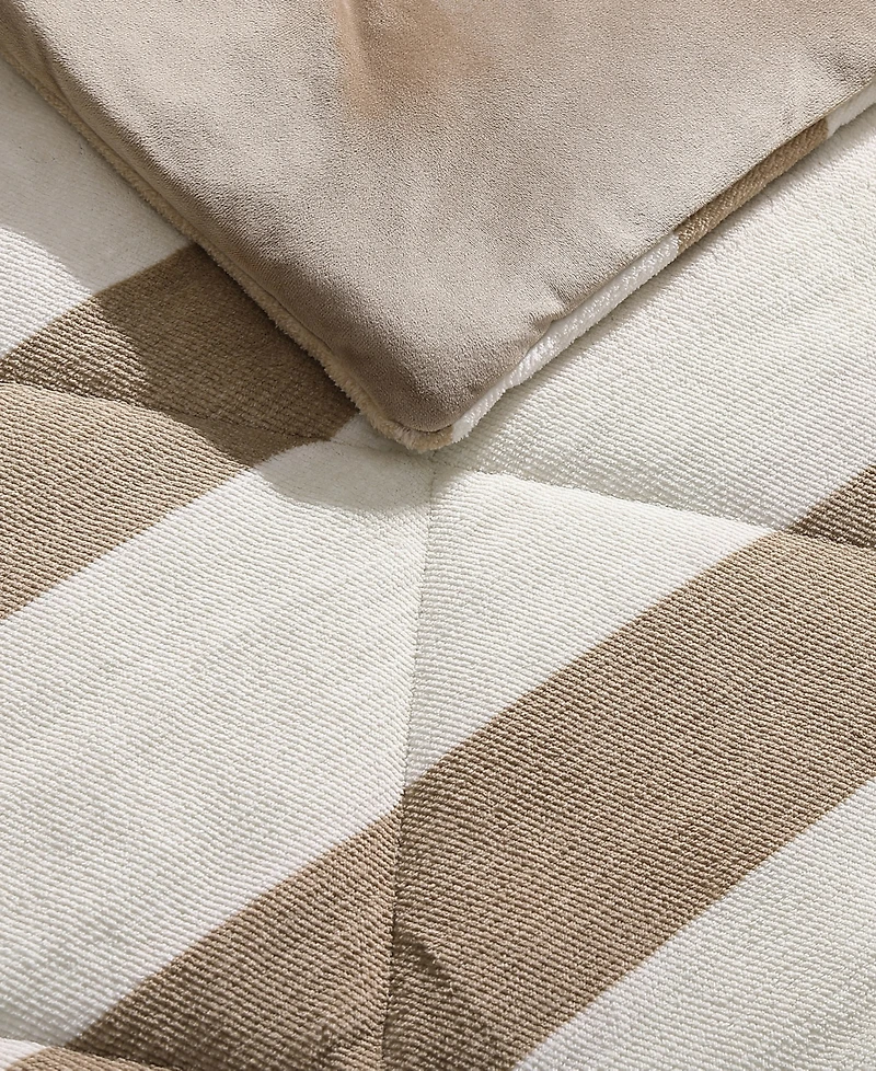 Closeout! Nautica Lawndale Twill Plush 3-Pc. Comforter Set